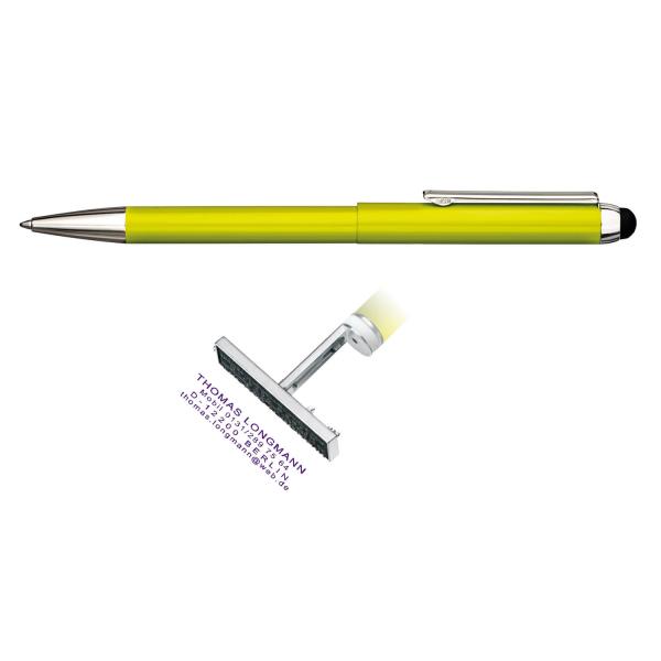 HERI | Kugelschreiber Stamp & Touch Pen 3in1 kiwi 3309M
